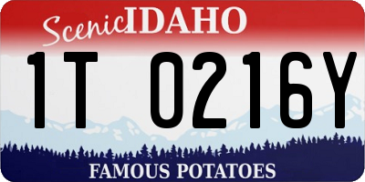 ID license plate 1T0216Y