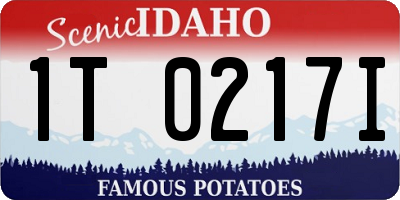 ID license plate 1T0217I