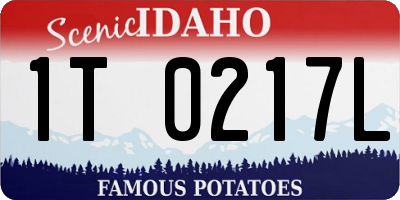 ID license plate 1T0217L