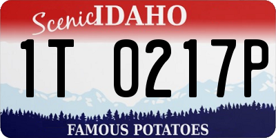 ID license plate 1T0217P