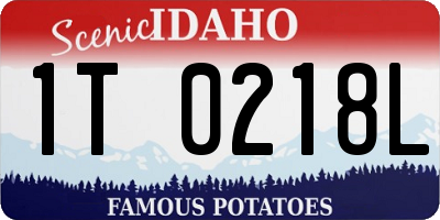 ID license plate 1T0218L