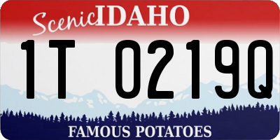 ID license plate 1T0219Q