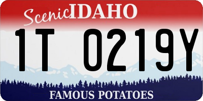ID license plate 1T0219Y