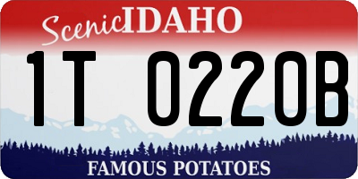 ID license plate 1T0220B