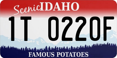 ID license plate 1T0220F