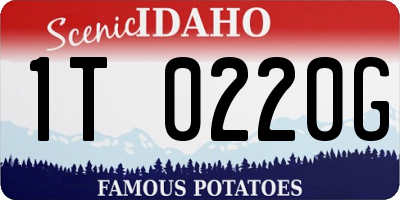 ID license plate 1T0220G