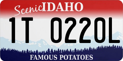 ID license plate 1T0220L