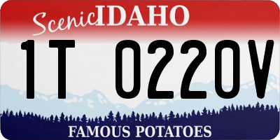 ID license plate 1T0220V