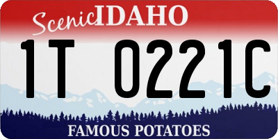 ID license plate 1T0221C