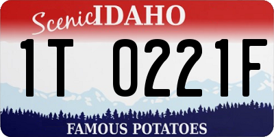 ID license plate 1T0221F