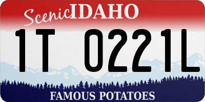 ID license plate 1T0221L