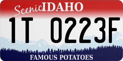 ID license plate 1T0223F