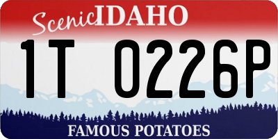 ID license plate 1T0226P