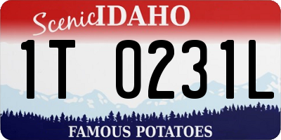 ID license plate 1T0231L