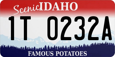 ID license plate 1T0232A