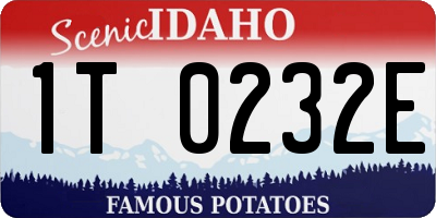 ID license plate 1T0232E