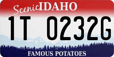 ID license plate 1T0232G