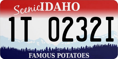 ID license plate 1T0232I