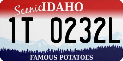 ID license plate 1T0232L