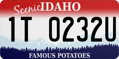 ID license plate 1T0232U