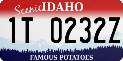 ID license plate 1T0232Z