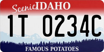 ID license plate 1T0234C