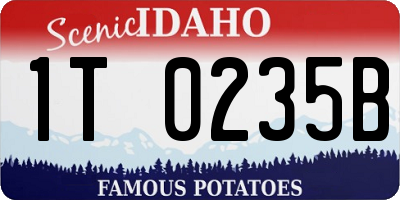 ID license plate 1T0235B