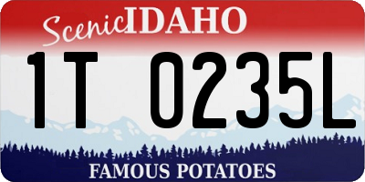 ID license plate 1T0235L