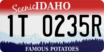 ID license plate 1T0235R
