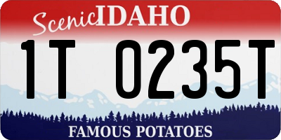 ID license plate 1T0235T