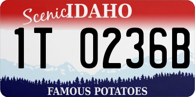 ID license plate 1T0236B