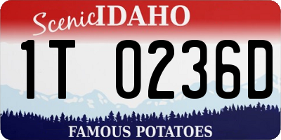 ID license plate 1T0236D