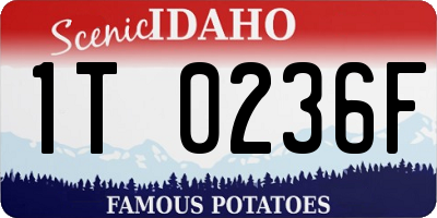 ID license plate 1T0236F