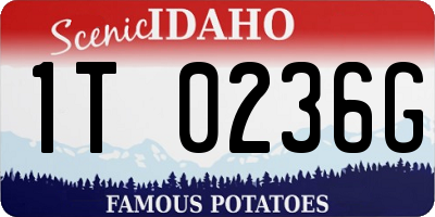 ID license plate 1T0236G