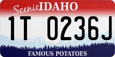 ID license plate 1T0236J