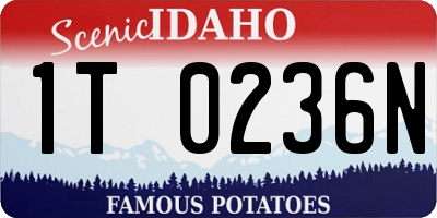 ID license plate 1T0236N