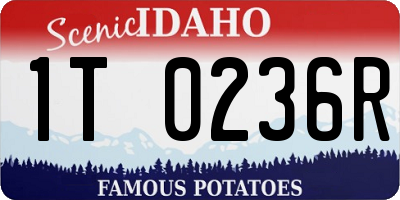 ID license plate 1T0236R