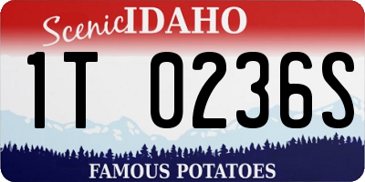 ID license plate 1T0236S