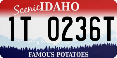 ID license plate 1T0236T