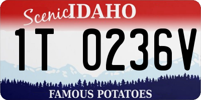 ID license plate 1T0236V