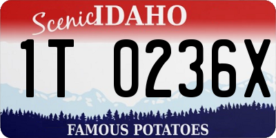 ID license plate 1T0236X
