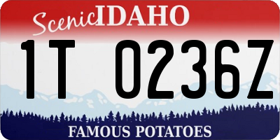 ID license plate 1T0236Z