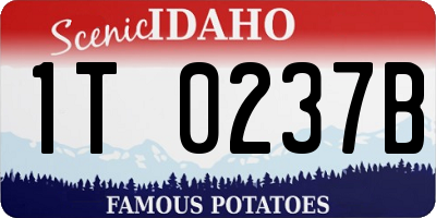 ID license plate 1T0237B