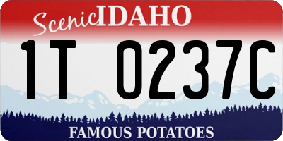 ID license plate 1T0237C