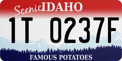 ID license plate 1T0237F