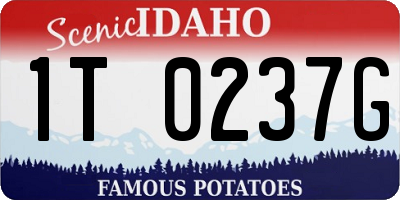 ID license plate 1T0237G
