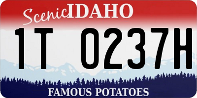 ID license plate 1T0237H