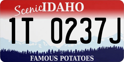 ID license plate 1T0237J