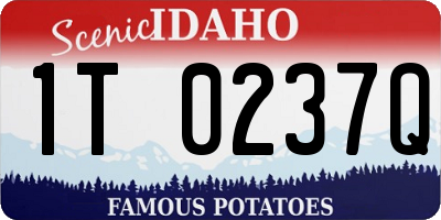 ID license plate 1T0237Q