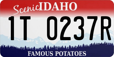 ID license plate 1T0237R